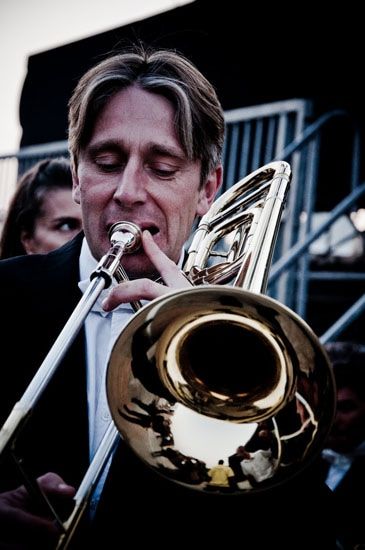 Trombone - Violon sur le Sable 2011 / Photo : Alain Mascaro