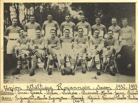 L'équipe issue de la fusion de l'U.S.R. et du S.A.R. / Coll. ROC Rugby