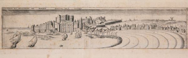Ville et château de Royan - Port de mer - Saintonge (détail). Claude Chastillon, vers 1606. / Visuel : D.R.