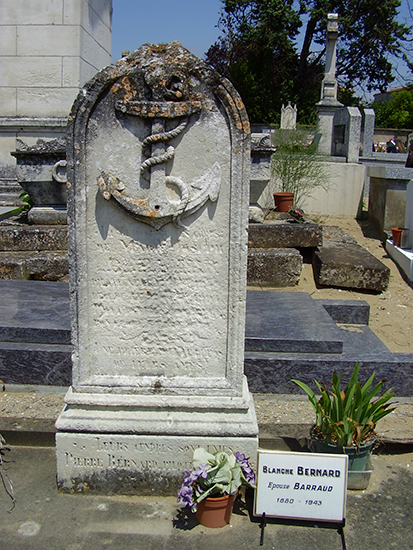 Tombe de pilote. Saint-Georges-de-Didonne